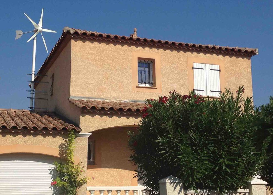 Off Grid 48v Household Wind Turbine , 1KW House Windmills For Electricity
