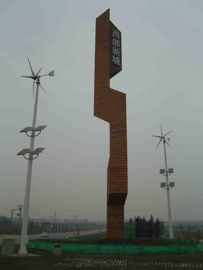 Réverbère solaire extérieur de vent d'éclairage avec le générateur de turbine de vent